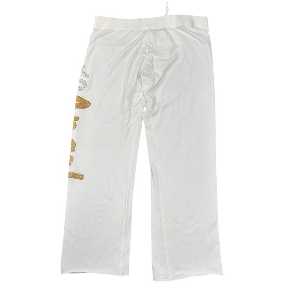 Vintage Y2K Victoria's Secret 2pc Ivory Tracksuit Angel Wings Rhinestones Size L - Picture 10 of 16